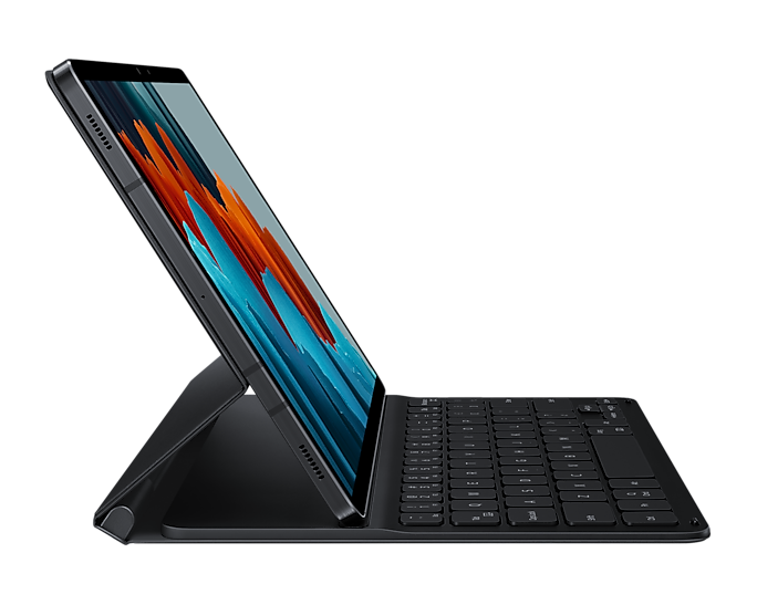 Samsung Galaxy Tab S7 Slim Book Cover Keyboard Black EF-DT630BBEGGB (Renewed)