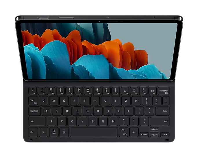 Samsung Galaxy Tab S7 Slim Book Cover Keyboard Black EF-DT630BBEGGB (Renewed)