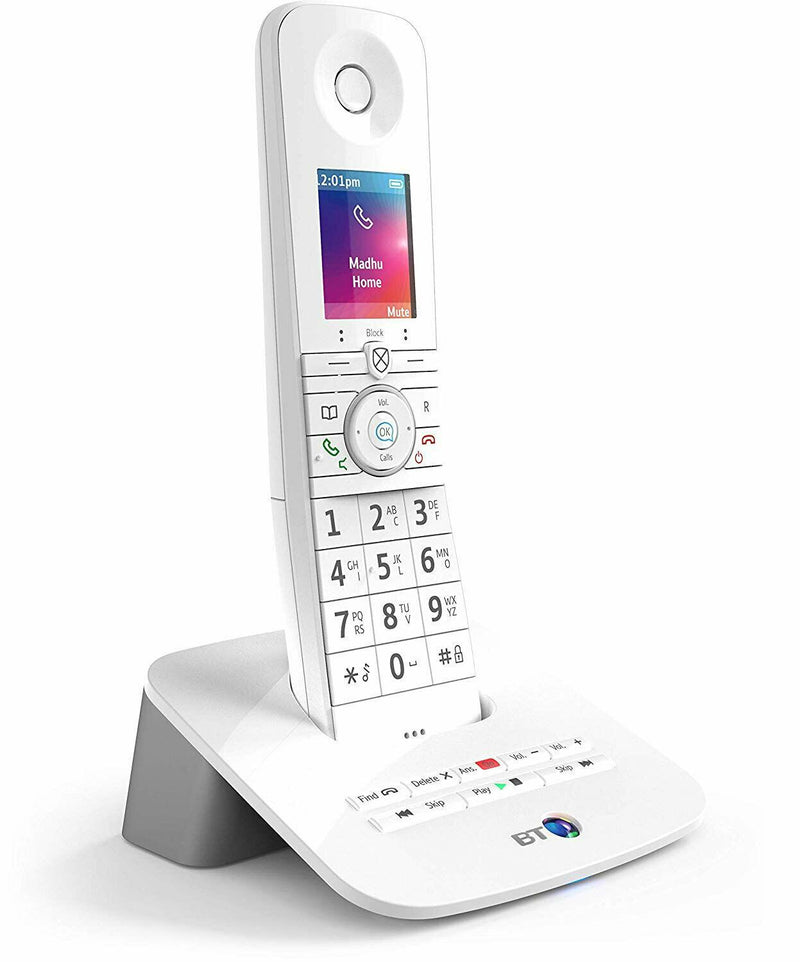 BT Premium Single Digital Cordless Phone 100% Nuisance Call Blocking White (Renewed)