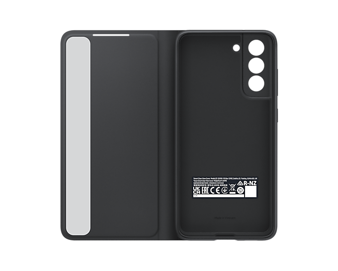 Samsung Galaxy S21 FE Smart Clear View Phone Cover Dark Grey EF-ZG990CBEGEW (Renewed)