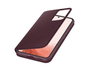 Samsung Galaxy S22 Smart Clear View Cover Burgundy EF-ZS901CEEGEW (Renewed)