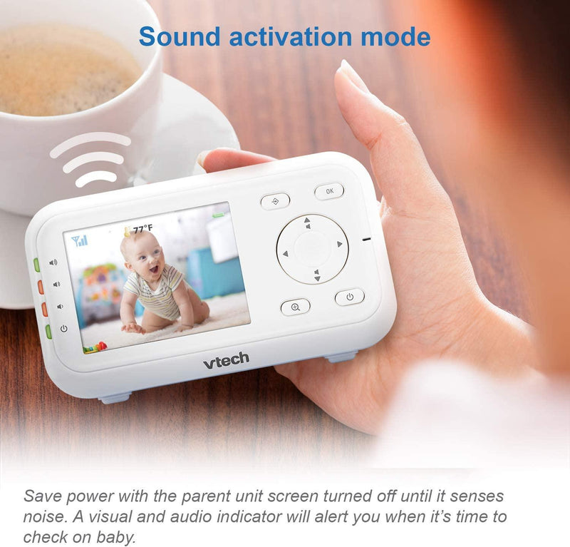 VTech VM3252 2.8'' Digital Video Baby Monitor Night Vision Volume Control (New)
