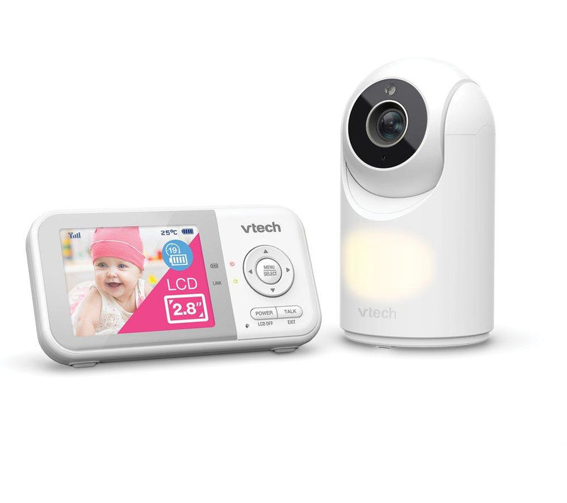 VTech VM3263 2.8'' Video Baby Monitor With Night Light Pan & Tilt (Renewed)