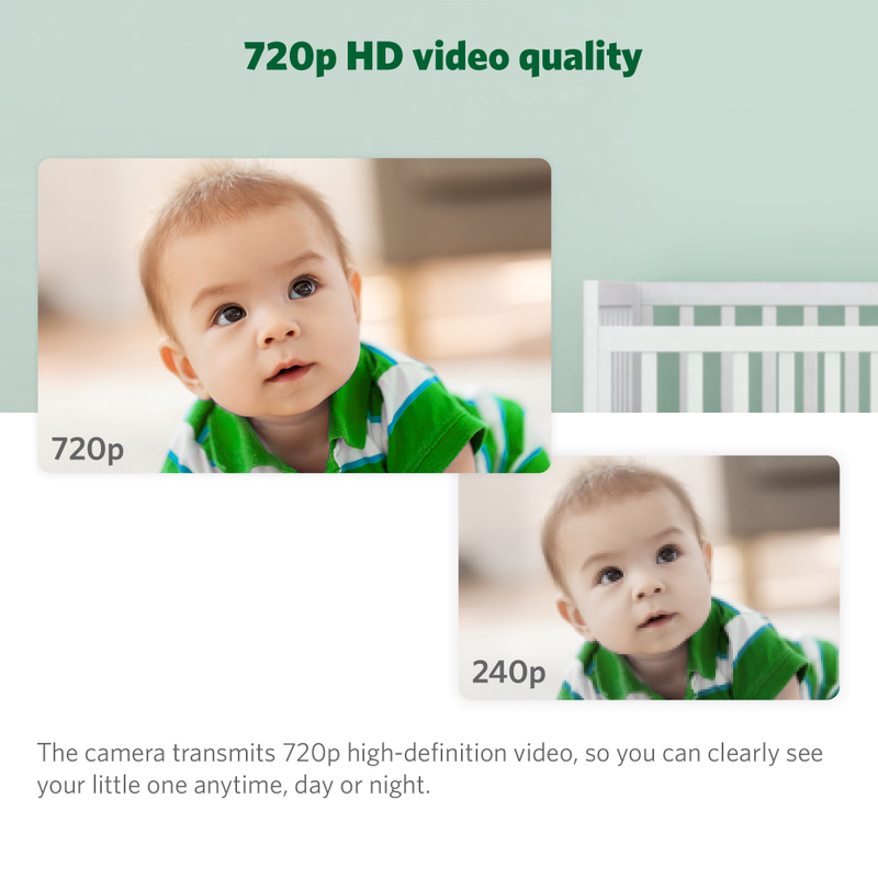 LeapFrog LF920HD Video Baby Monitor 7'' HD Wide-Angle Dispay Colour Night Vision (Renewed)