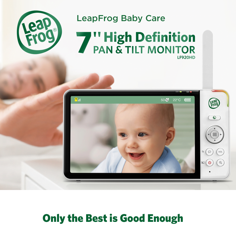 LeapFrog LF920HD Video Baby Monitor 7'' HD Wide-Angle Dispay Colour Night Vision (Renewed)