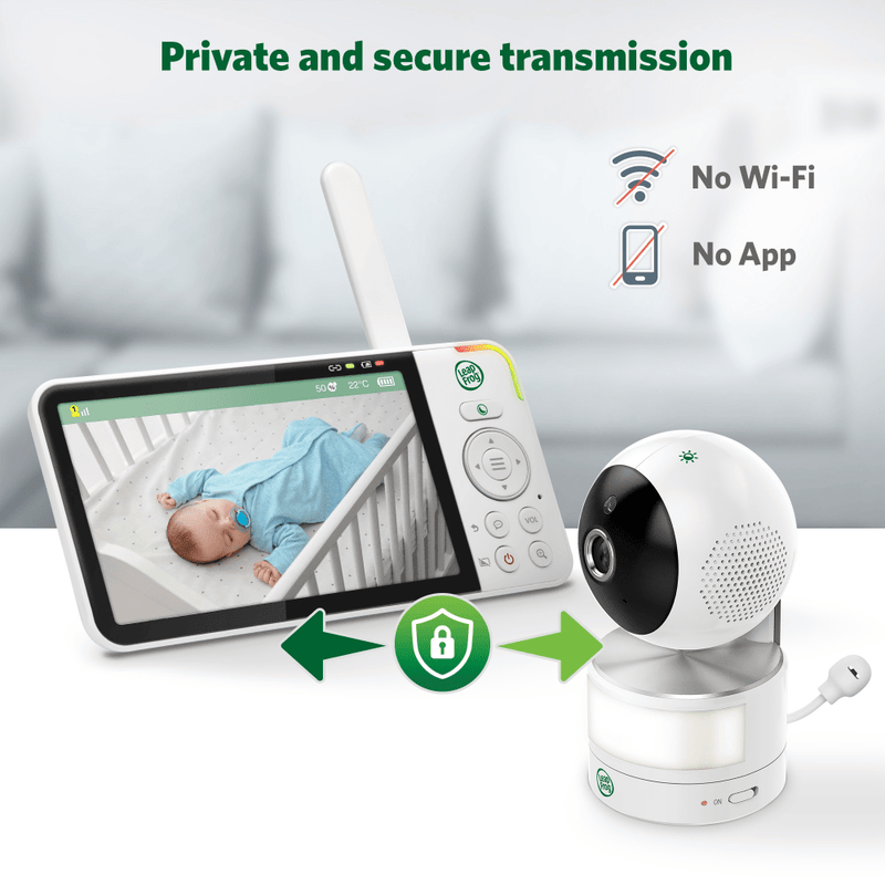 LeapFrog LF920HD Video Baby Monitor 7'' HD Wide-Angle Dispay Colour Night Vision (Renewed)