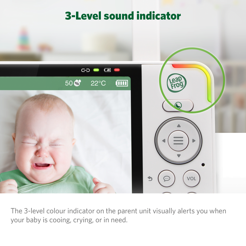 LeapFrog LF920HD Video Baby Monitor 7'' HD Wide-Angle Dispay Colour Night Vision (Renewed)