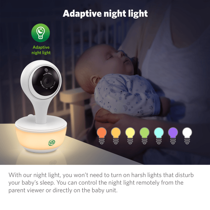 LeapFrog LF815HD Smart Video Baby Monitor 5'' HD Display Colour Night Vision (Renewed)