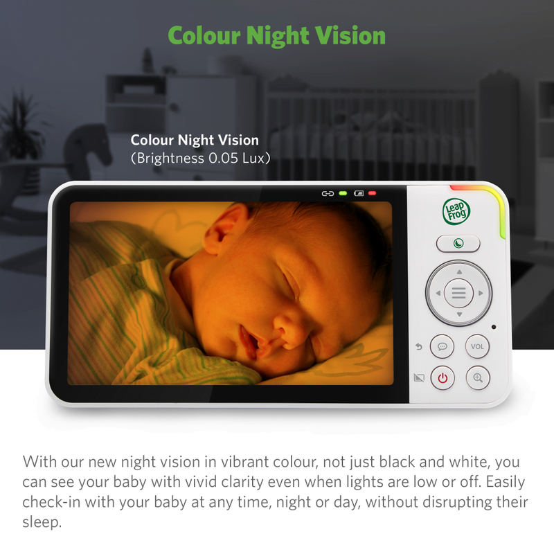 LeapFrog LF815HD Smart Video Baby Monitor 5'' HD Display Colour Night Vision (Renewed)