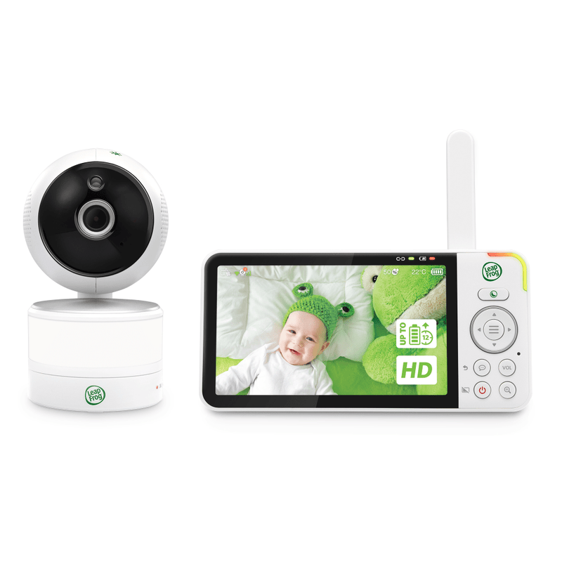 LeapFrog LF915HD Video Baby Monitor 5'' Pan & Tilt Night Light Two-Way Intercom (Renewed)