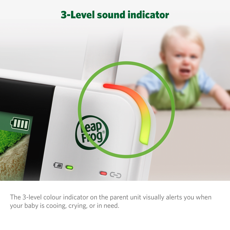 LeapFrog LF915HD Video Baby Monitor 5'' Pan & Tilt Night Light Two-Way Intercom (Renewed)