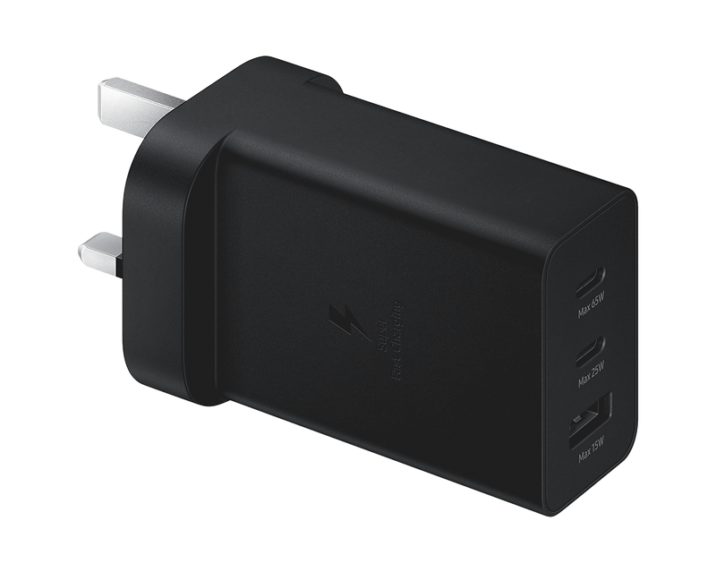 Samsung 65W Trio Universal Power Adapter EP-T6530NBEGGB (Renewed)
