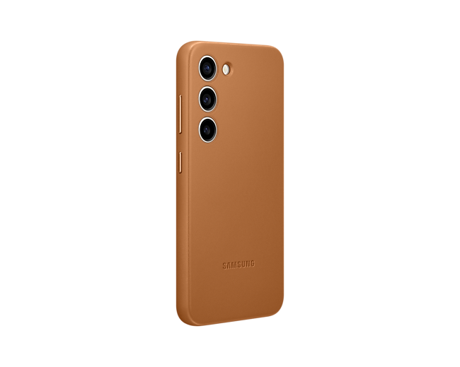 Samsung Galaxy S23 Leather Mobile Phone Cover Camel EF-VS911LAEGWW (New / Open Box)