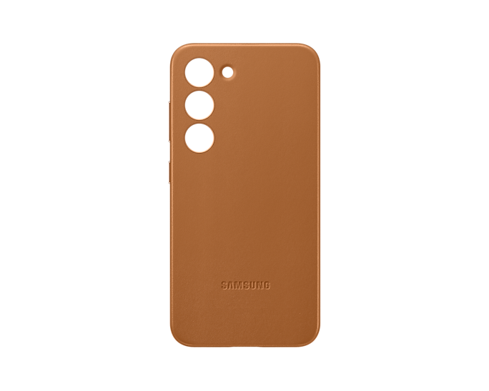 Samsung Galaxy S23 Leather Mobile Phone Cover Camel EF-VS911LAEGWW (New / Open Box)