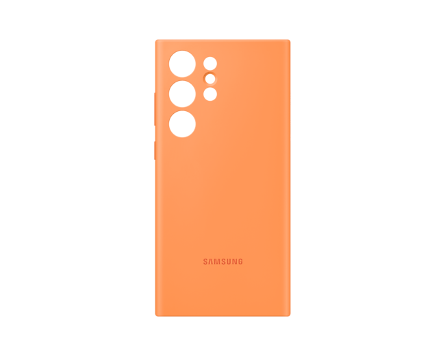 Samsung Galaxy S23 Ultra Silicone Mobile Phone Case Orange EF-PS918TOEGWW (New / Open Box)