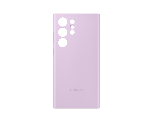Samsung Galaxy S23 Ultra Silicone Mobile Phone Case Lavender EF-PS918TVEGWW (New / Open Box)