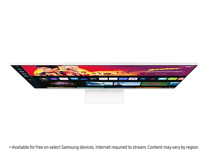 Samsung Smart Monitor 32'' UHD USB-C With Speakers & Remote LS32BM701UUXXU White (New)