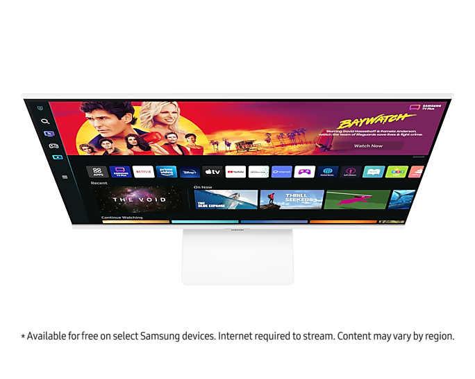 Samsung Smart Monitor 32'' UHD USB-C With Speakers & Remote LS32BM701UUXXU White (New)