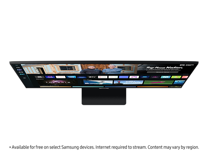 Samsung Smart Monitor 27'' Full HD With Speakers & Remote LS27BM500EUXXU Black (New)