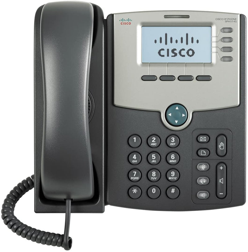 Cisco SPA514G 4-Line IP Phone Telephone 2 Port Gigabit (Renewed)
