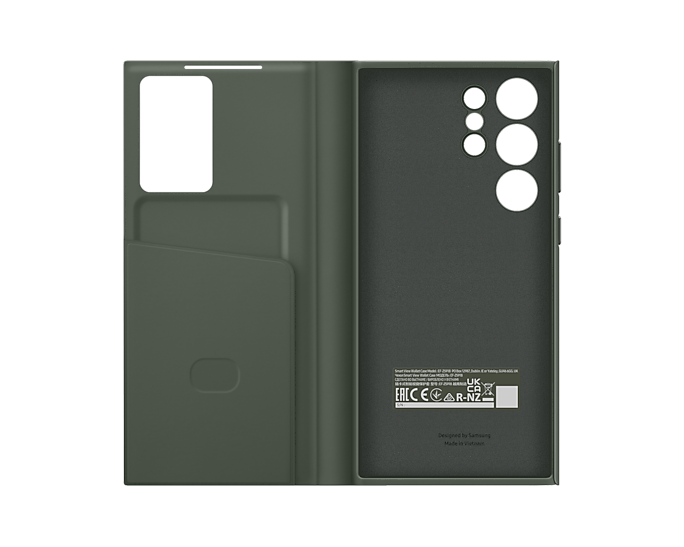 Samsung Galaxy S23 Ultra Smart View Wallet Phone Case Green EF-ZS918CGEGWW (Renewed)
