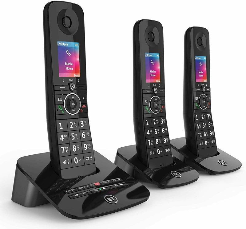 BT Premium Trio Digital Cordless Home Phone With 100% Nuisance Call Blocking (New)