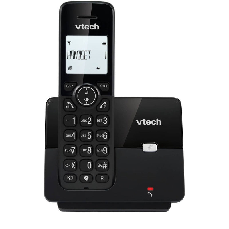 VTech CS2000 Single Digital Cordless Home Telephone DECT Caller ID Black (Renewed)