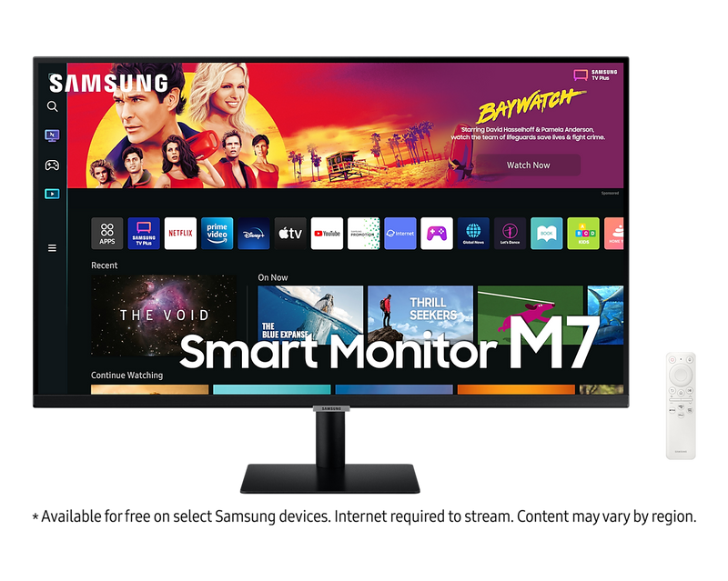 Samsung 32'' Smart Monitor 3840x2160 UHD USB-C Speakers & Remote LS32BM700UPXXU (New / Open Box)