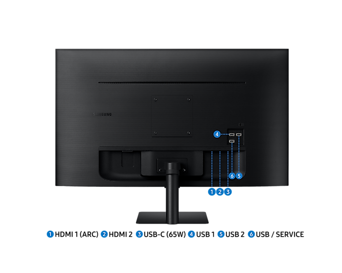 Samsung 32'' Smart Monitor 3840x2160 UHD USB-C Speakers & Remote LS32BM700UPXXU (New / Open Box)