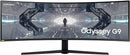 Samsung 49 Inch Odyssey G9 Curved QLED Dual-QHD 32:9 Gaming Monitor Black White (Renewed)