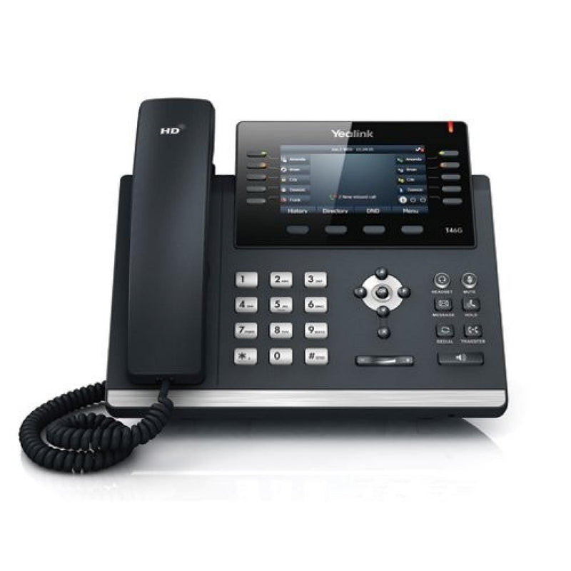 Yealink SIP-T46G PoE 10 Line IP Gigabit IP Conference Phone 4.3'' LCD Display (New)