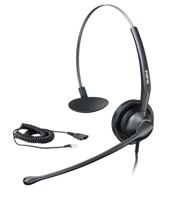 Yealink YHS33 Wideband Headset For IP Phone Enhanced Noise Canceling Black (New)