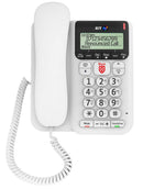 BT Corded Landline Phone Decor 2600 Advanced Call Blocker White (New)
