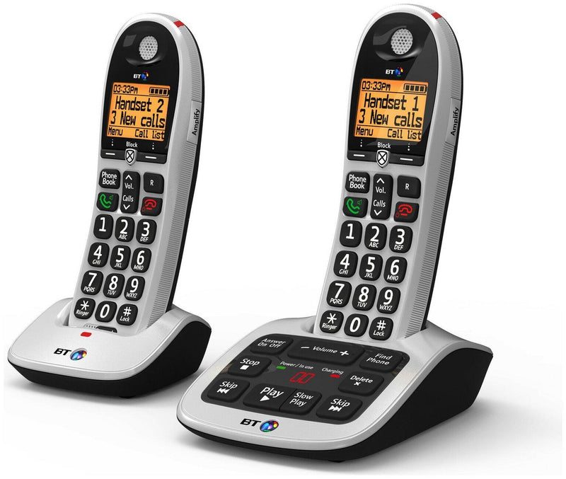 BT 4600 Twin Big Button Digital Cordless Answerphone With Advanced Call Blocking (New)