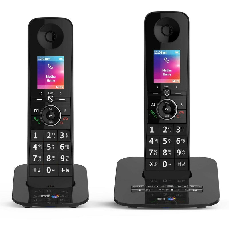 BT Digital Cordless Phone Premium Twin Nuisance Call Blocker Answering Machine (New)