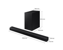 Samsung 2.1Ch 300W Soundbar Wireless Subwoofer Bass Boost & Game Mode HW-B450/XU (New)