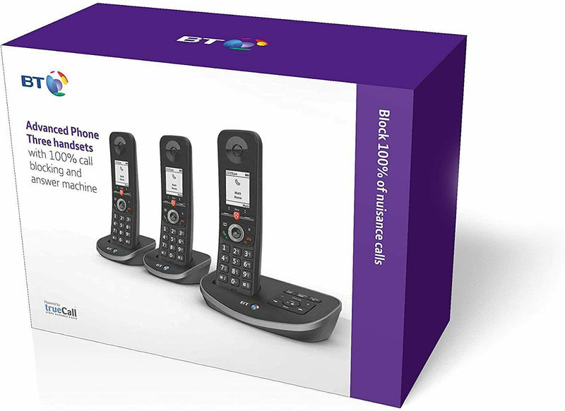 BT Advanced Trio Digital Cordless Phone With Advanced Call Blocker (New)