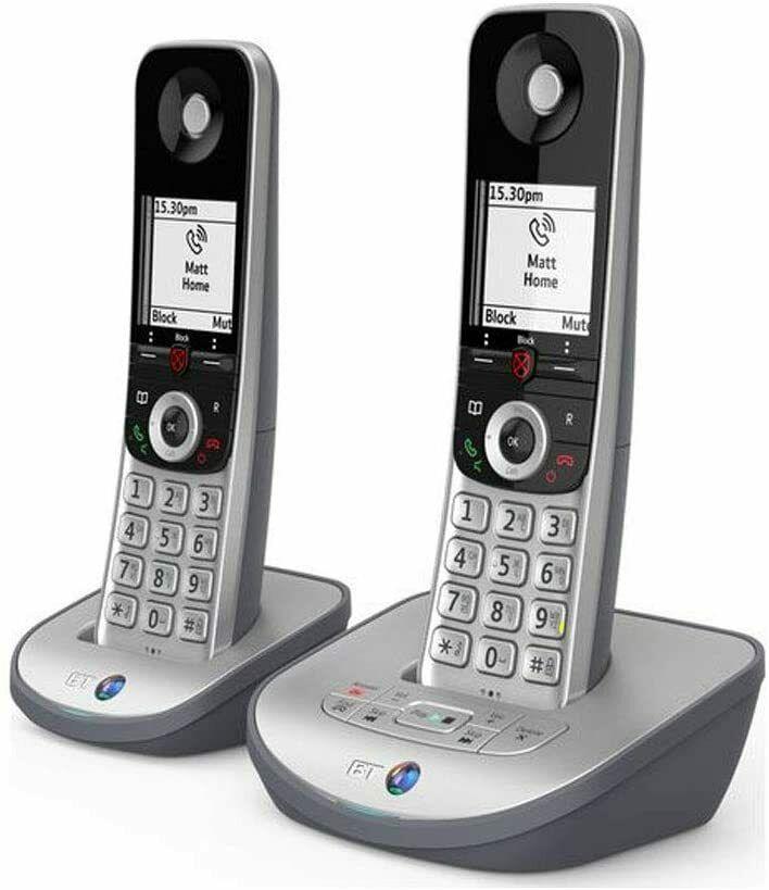 BT Advanced Z Twin Digital Cordless Phone Answering Machine Call Blocker Silver (New)