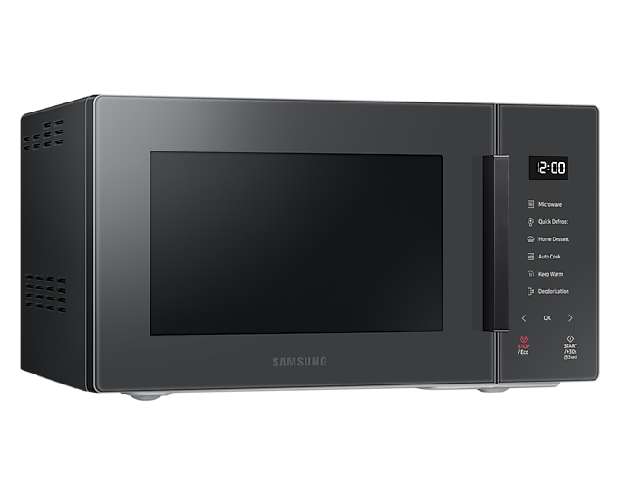 Samsung Solo Microwave Glass Front 23L Charcoal 800W MS23T5018AC/EU (Renewed)