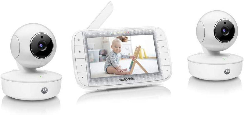 Motorola MBP50A-2 Digital Video Baby Monitor 5'' Screen Night Vision (Renewed)