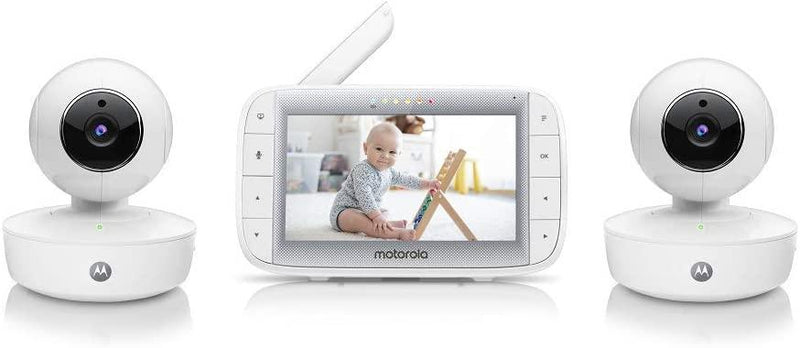 Motorola MBP50A-2 Digital Video Baby Monitor 5'' Screen Night Vision (Renewed)