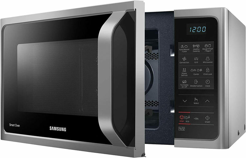 Samsung Convection Microwave Oven 900W Dough Proof/Yogurt 28L MC28H5013AS/EU (Renewed)