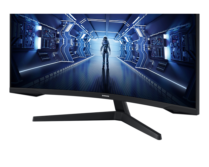 Samsung 34'' Curved Gaming Monitor 3440x1440 UWQHD 165Hz Odyssey LC34G55TWWPXXU (Renewed)