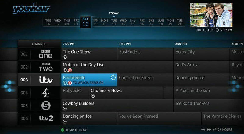 BT Youview  Set Top Box with Twin HD Freeview and 7 Day Catch Up TV 080753 (New)