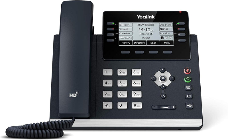 Yealink SIP-T43U Feature Rich IP PoE Corded Phone Optima HD Voice 3.7'' Display (New)