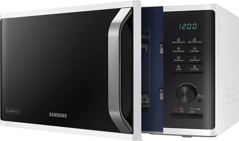 Samsung 23L Microwave Oven 800W With Heat Wave Grill MG23K3575AW/EU (New)