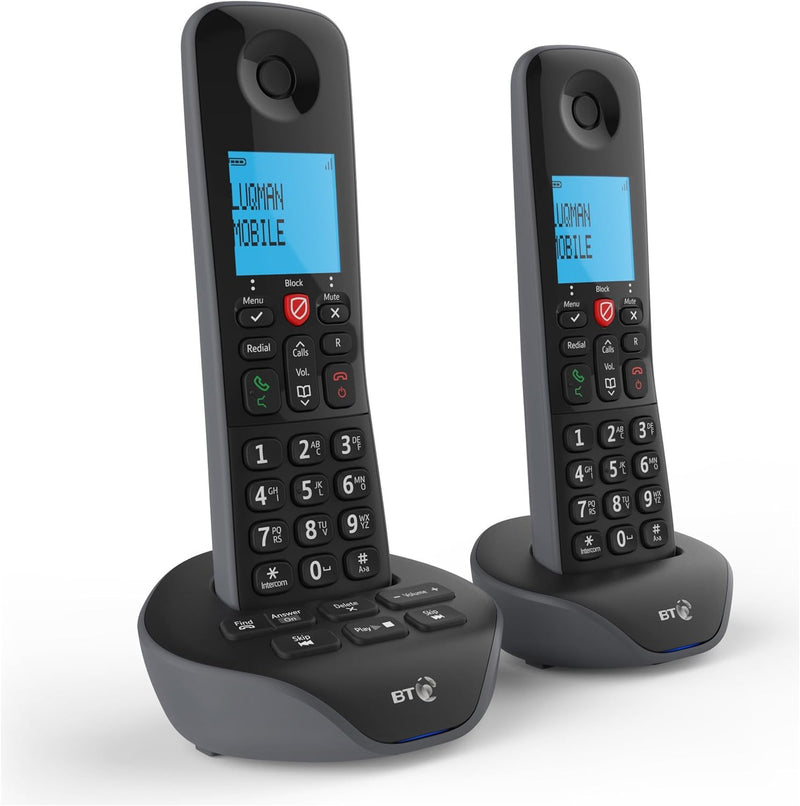 BT Essential X Twin Digital Cordless Phone With Nuisance Call Blocker (Renewed)