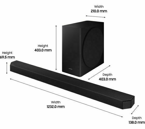 Samsung Q900T 7.1.2ch Cinematic Soundbar With Dolby Atmos And Amazon Alexa (Renewed)