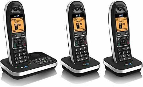 BT Digital Cordless Phone 7610 Trio Answering Machine Nuisance Call Blocking (Renewed)