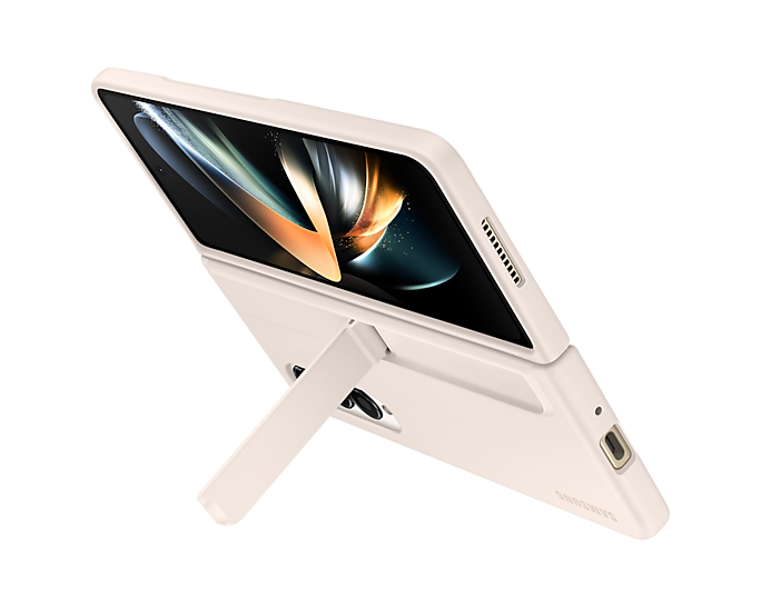 Samsung Galaxy Z Fold4 Standing Phone Cover With Pen Sand EF-OF93PCUEGWW (Renewed)
